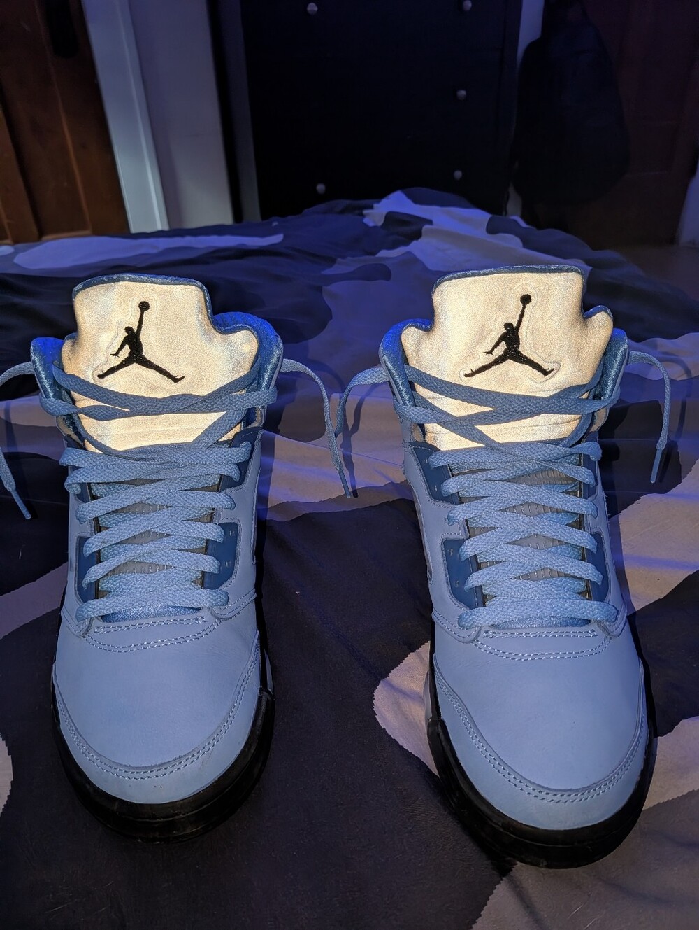 Jordan Light Blue High-Top Sneakers